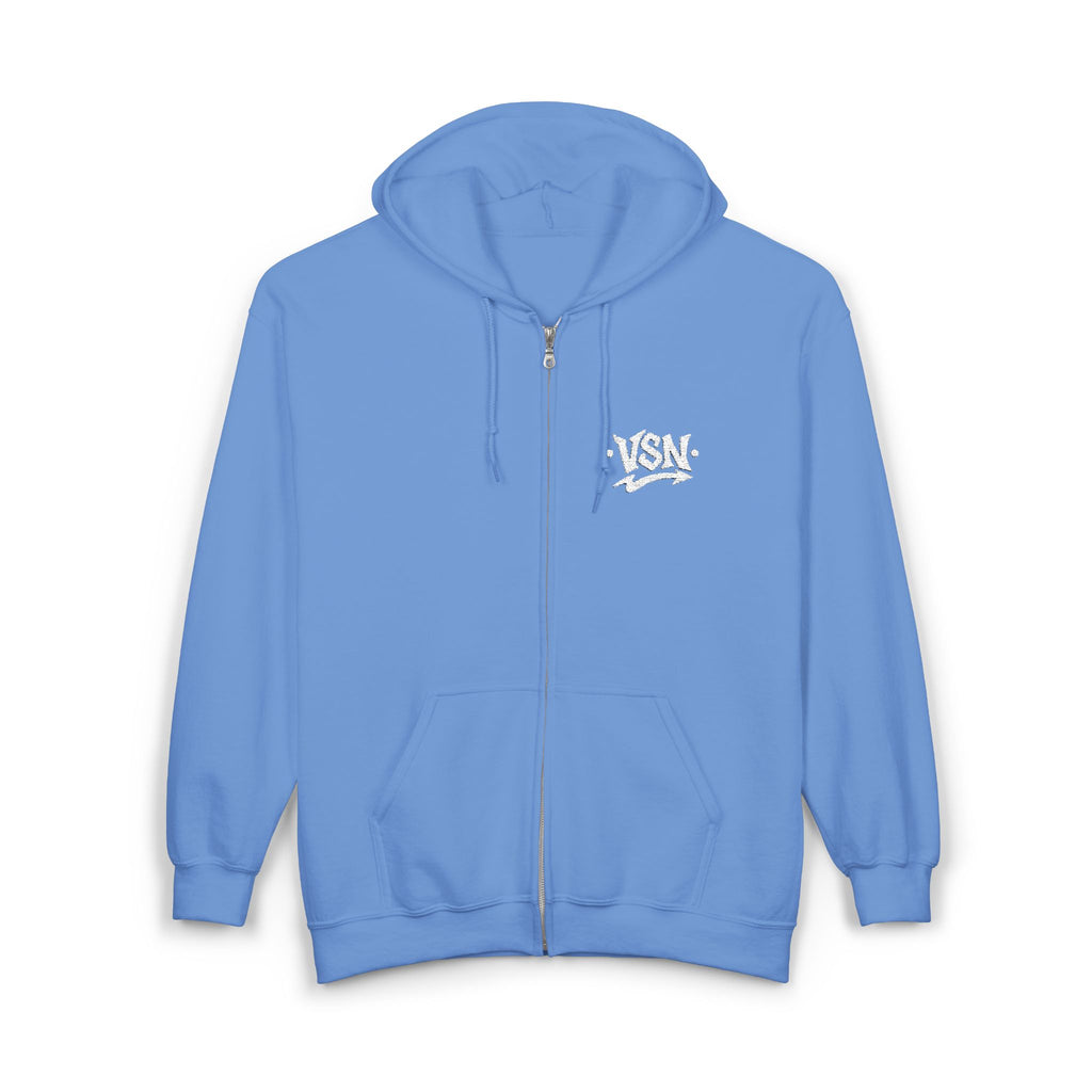 Hoodie Zippé VSN Logo Blanc