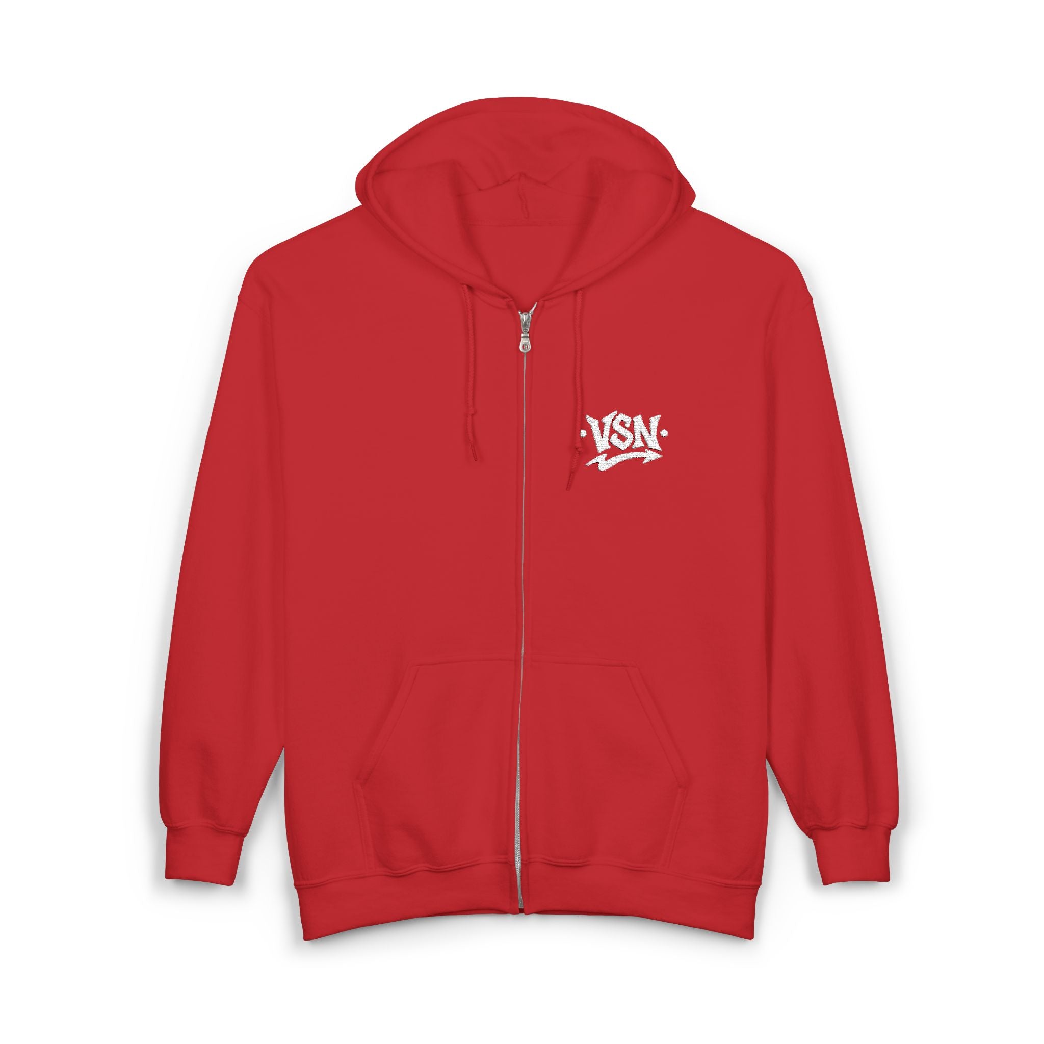 Hoodie Zippé VSN Logo Blanc