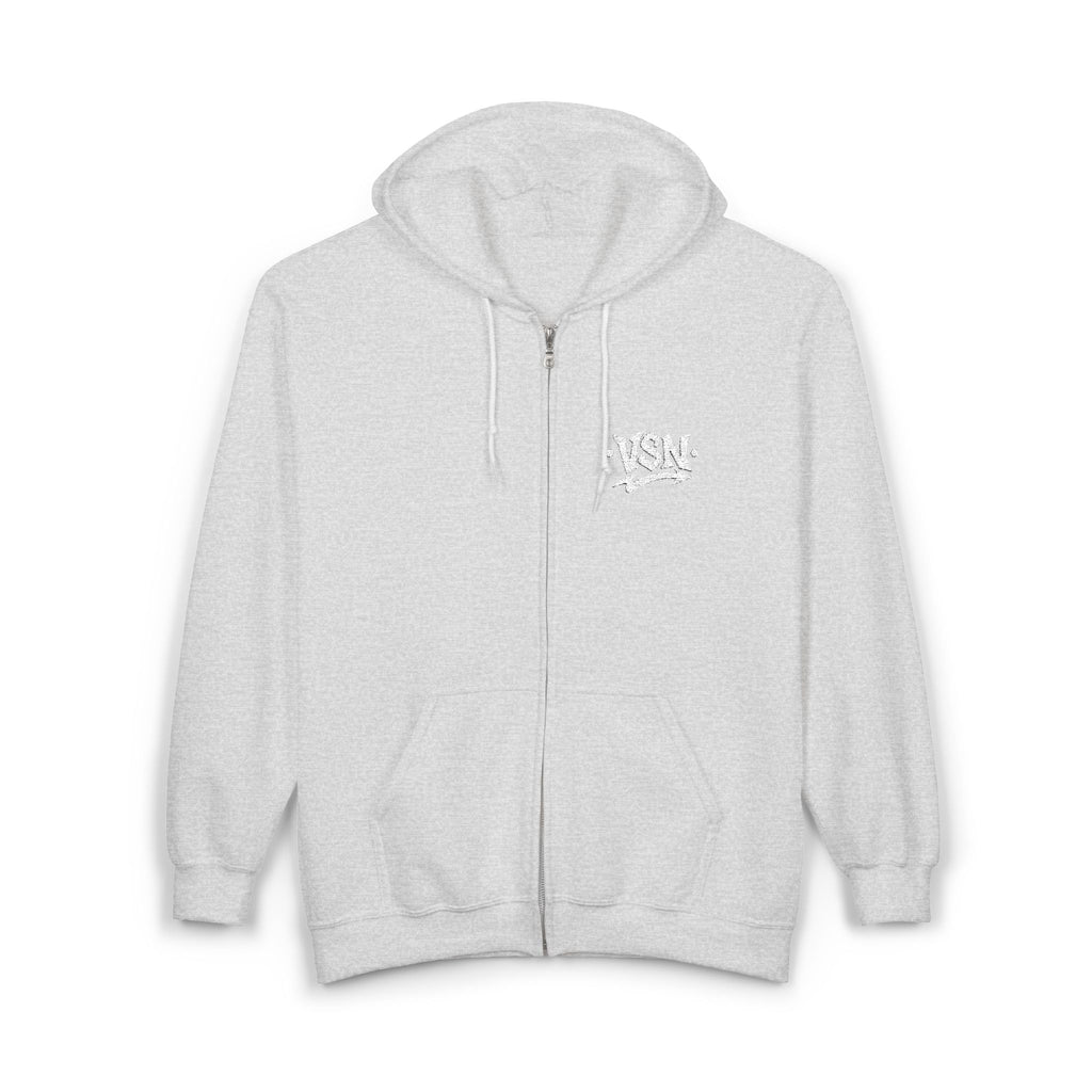 Hoodie Zippé VSN Logo Blanc