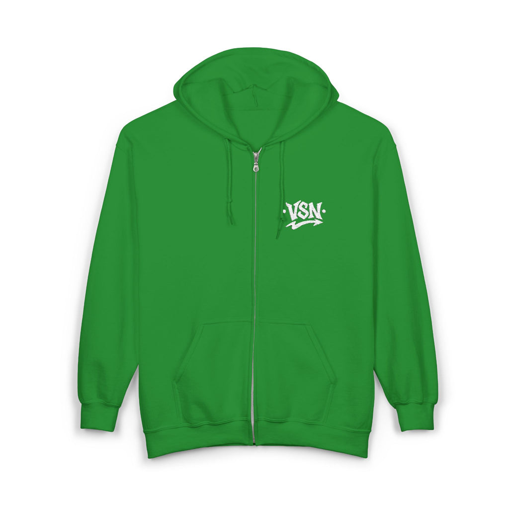Hoodie Zippé VSN Logo Blanc