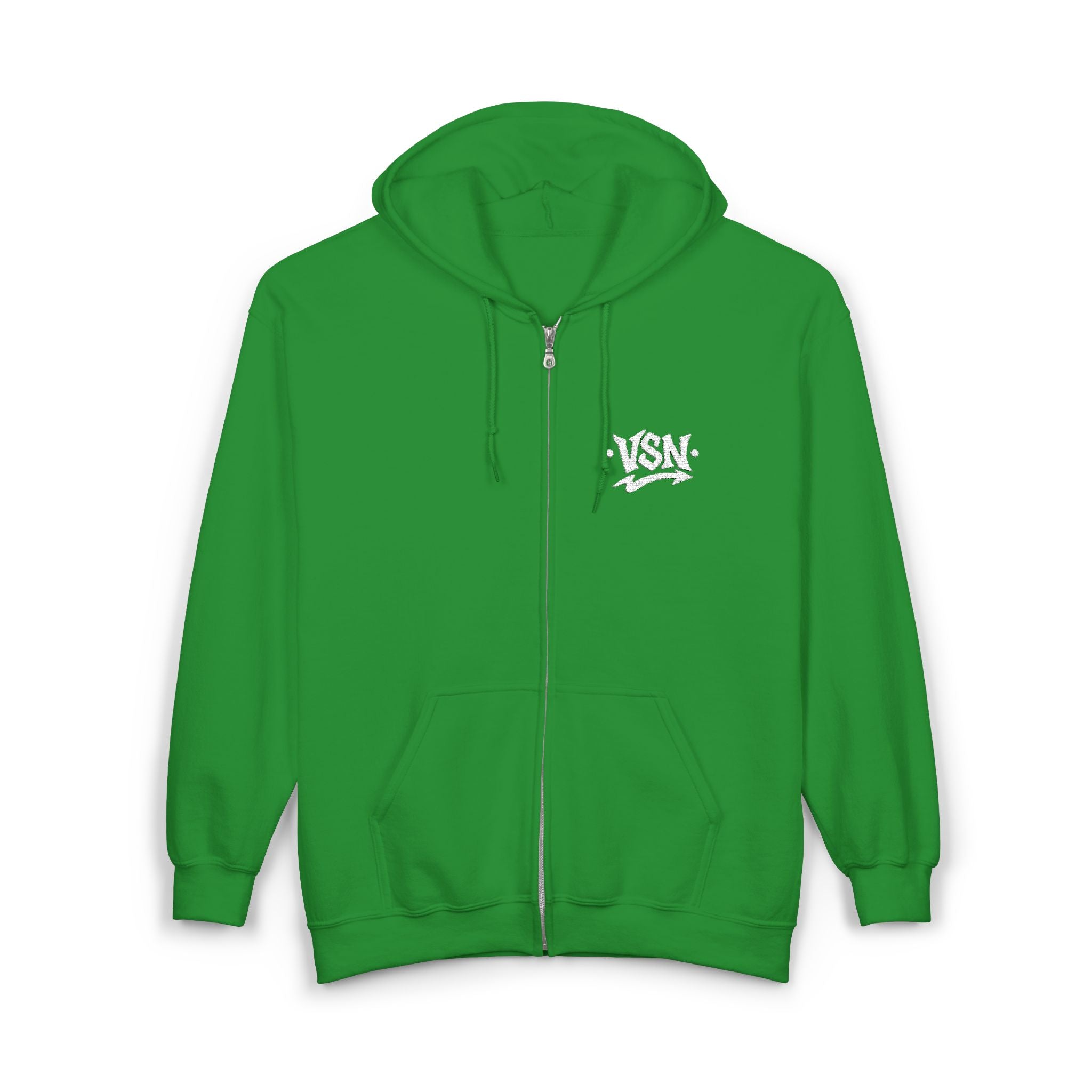Hoodie Zippé VSN Logo Blanc