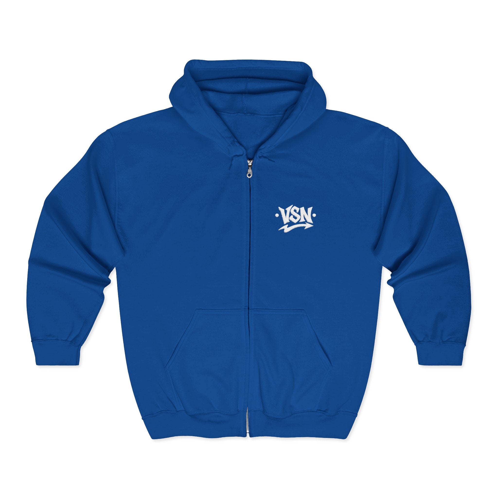 Hoodie Zippé VSN Logo Blanc