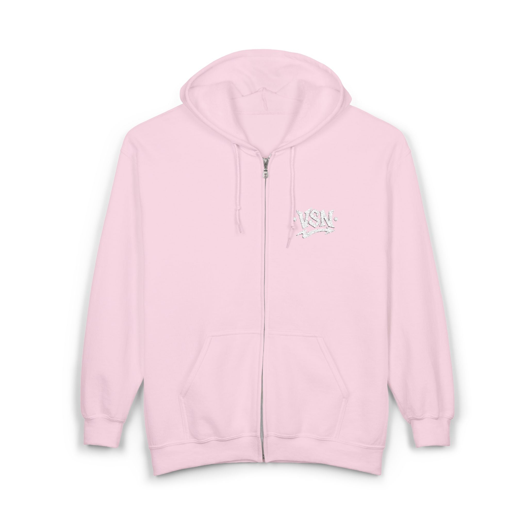 Hoodie Zippé VSN Logo Blanc
