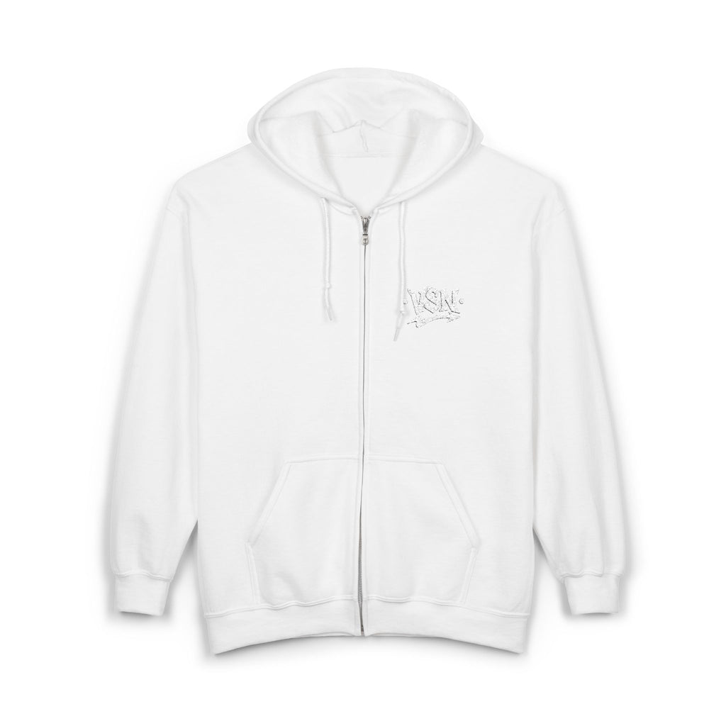 Hoodie Zippé VSN Logo Blanc