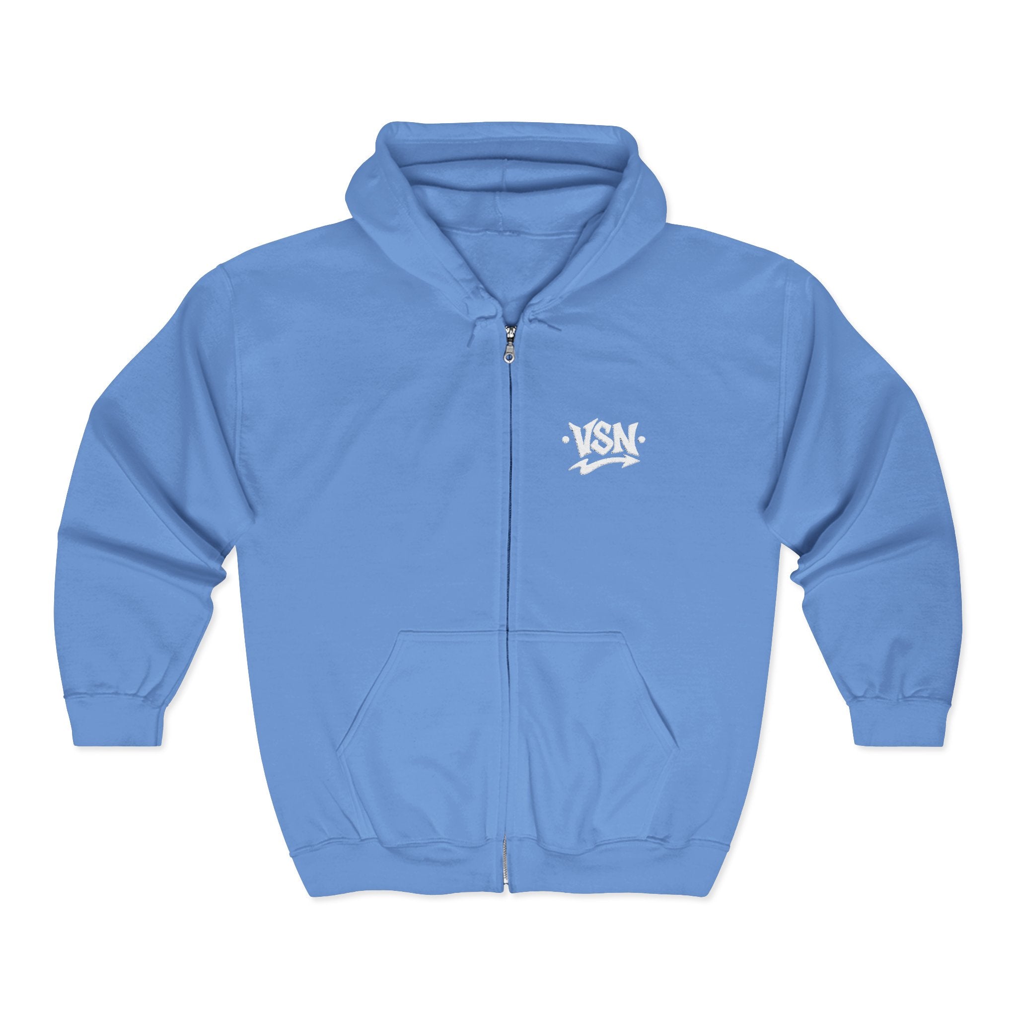 Hoodie Zippé VSN Logo Blanc