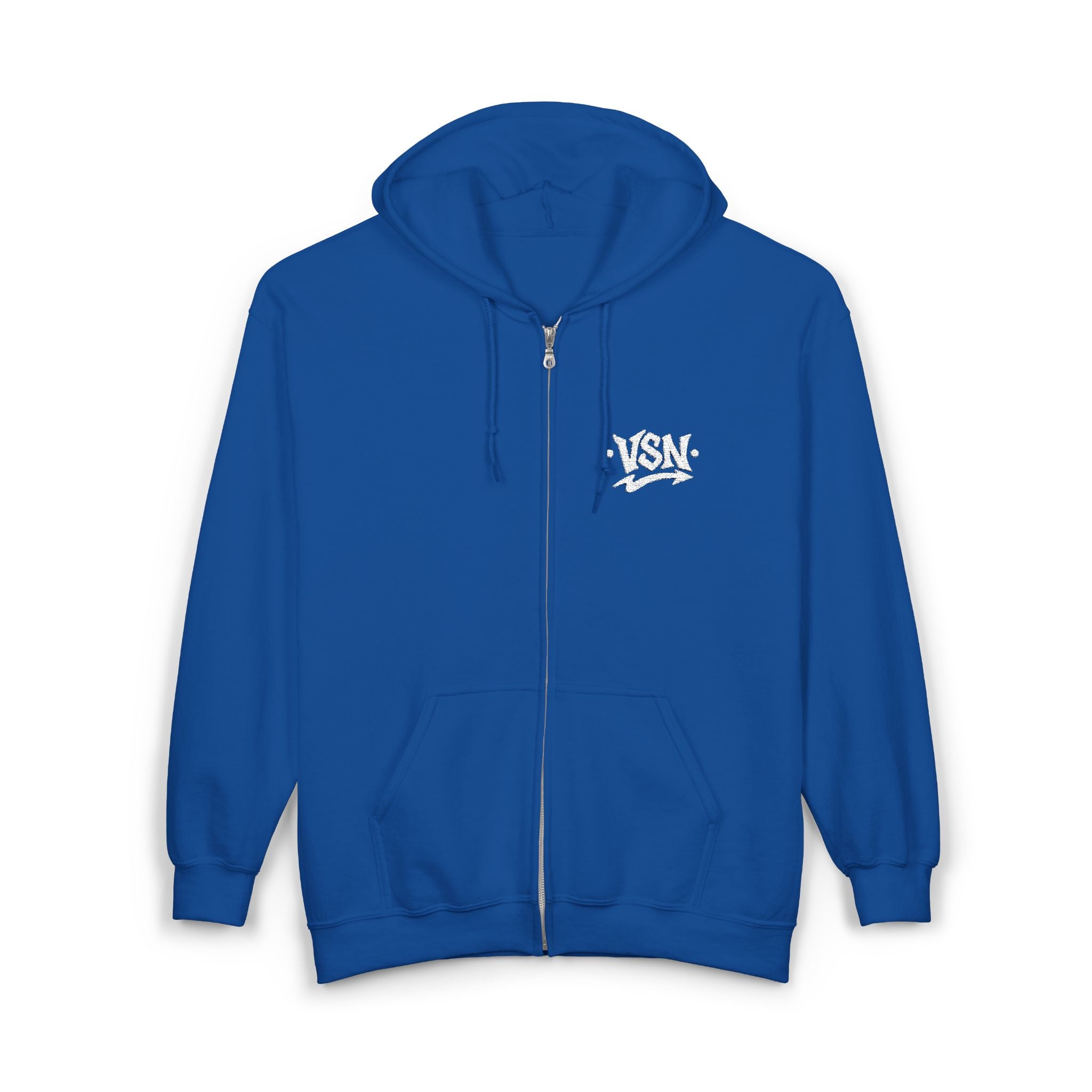 Hoodie Zippé VSN Logo Blanc